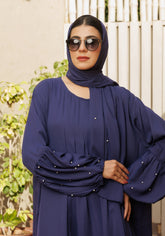 Hijabi.Pk Royal Navy Blue Abaya